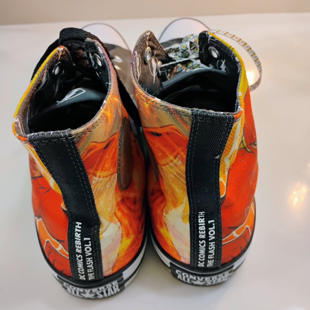 Converse Black and Orange Graphic Sneakers - Picture 3 of 11